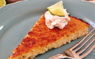 Lime and coconut pie