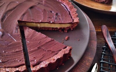 Chocolate and 'peanot' butter pie
