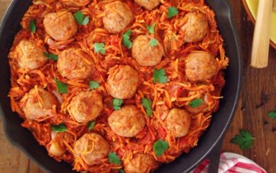 Spiced Vegetable Medley with Meatballs