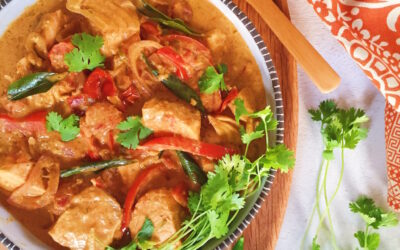 Salmon Tomato Coconut Curry