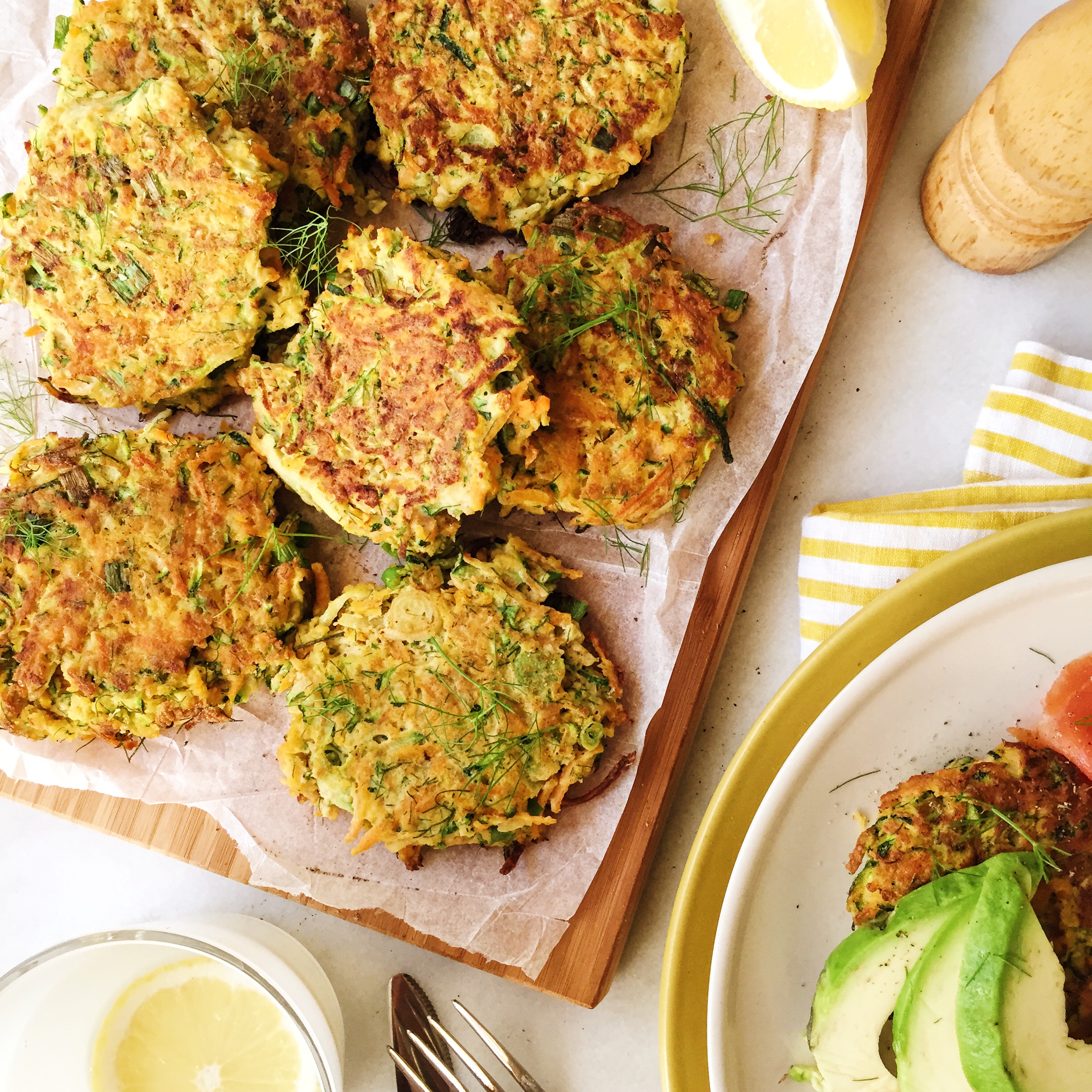 Paleo Zucchini and Carrot Fritters