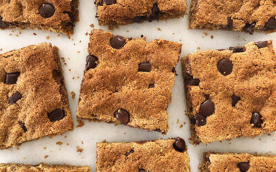 ALMOND BUTTER BLONDIES