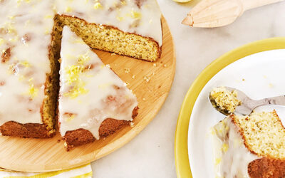 Lemon and Chia Seed Cake with Lemon Glaze