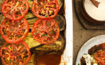 Middle Eastern Beef & Eggplant Casserole