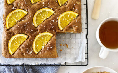 Orange & Macadamia Blondies