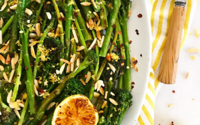 Pan-Fried Lemon Asparagus and Broccolini