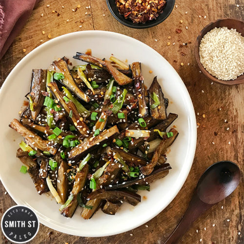 Sweet, spicy Chinese Eggplant